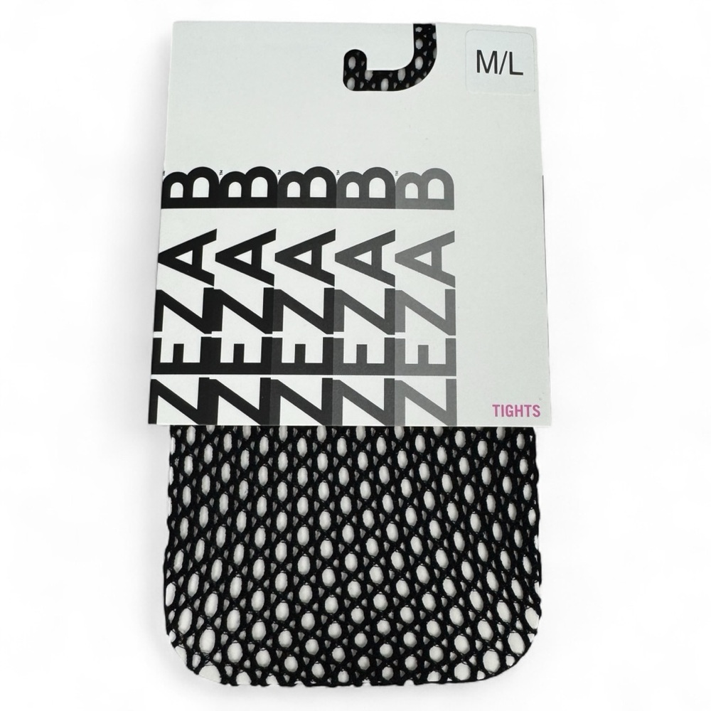 HUE Zeza B Oval Net Tights‎ Womens Size M/L Black Openwork Tights